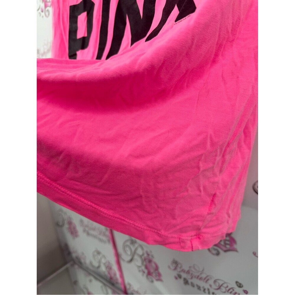 PINK Victoria's Secret 2011 tshirt rare y2k Hot Pink "LOVE PINK" Graphic Tee - Picture 6 of 9